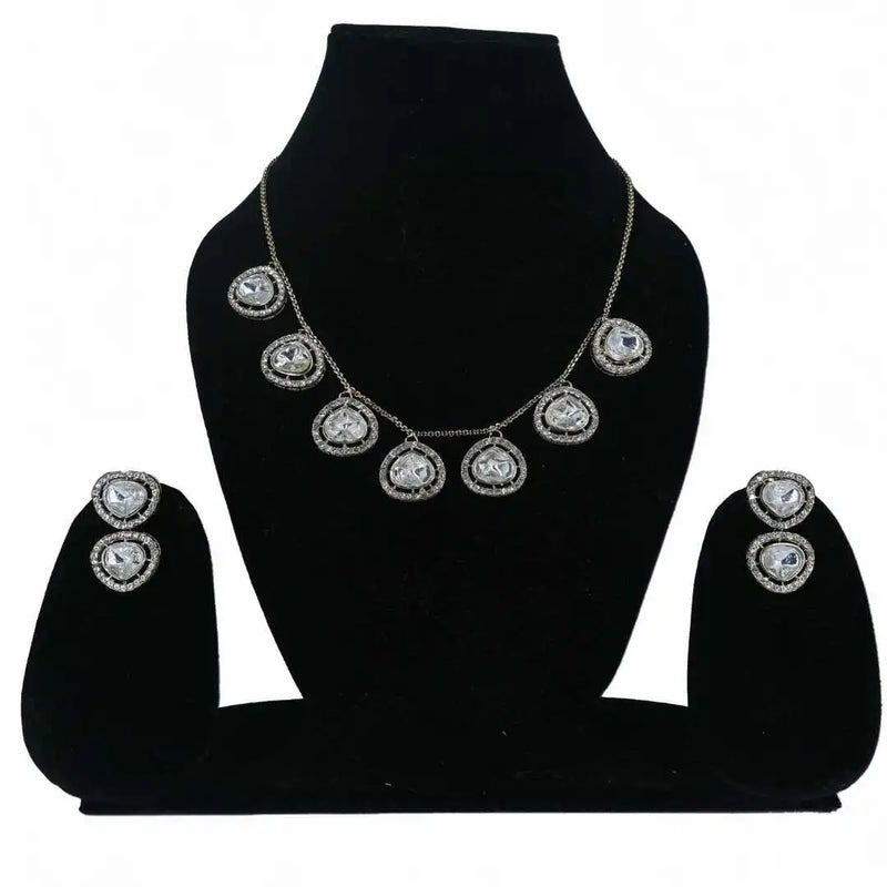 Elegant Imitation Jewelry Set – Necklace & Earrings - UB Jewellerys