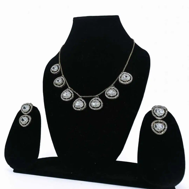 Elegant Imitation Jewelry Set – Necklace & Earrings - UB Jewellerys