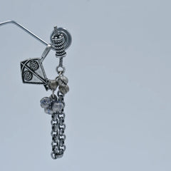 Oxidized Kite Design Dangler Earrings - UB Jewellerys 